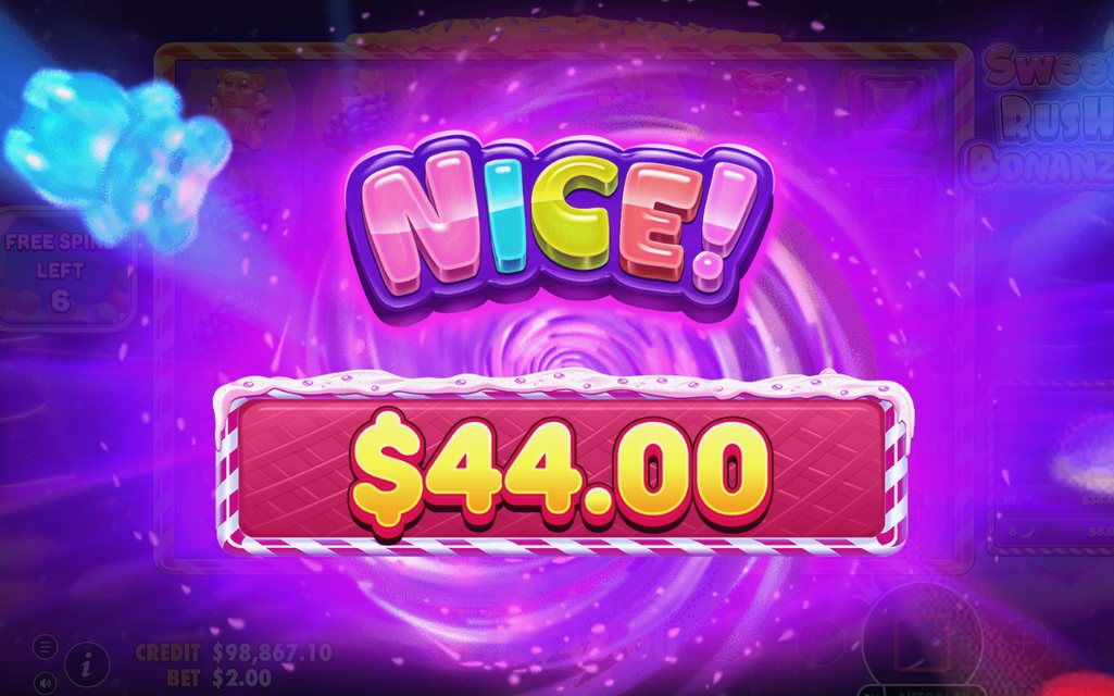 A tumble win landing among marked multiplier spots